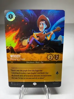Woody - Waiting for a Friend 205/204 Epic Foil Disney Lorcana Wilds Unknown - Image 1