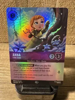 Lorcana WinterSpell Anna - Little Sister - Epic Foil 209/204 M+! ❄ - Image 1