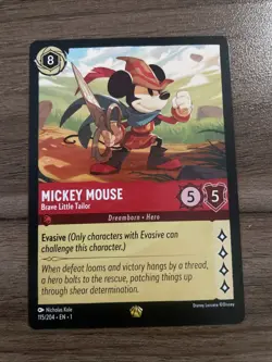 Disney Lorcana Mickey Mouse Brave Little Tailor 115/204 Legendary Non-foil - Image 1