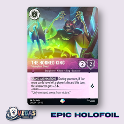 The Horned King Triumphant Ghoul 210/204 Epic Holo Whispers NM Disney Lorcana - Image 1
