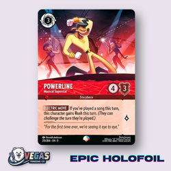 Powerline - Musical Superstar 215/204 Epic Holofoil Fabled NM Disney Lorcana - Image 1