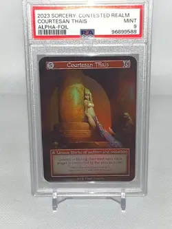 Sorcery Contested Realm: Alpha Courtesan Thais Foil PSA 9 - Image 1