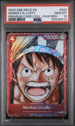 MONKEY D. LUFFY PSA 10 2023 PREMIUM CARD COLLECTION -ONE PIECE FILM RED- #022 - Image 1