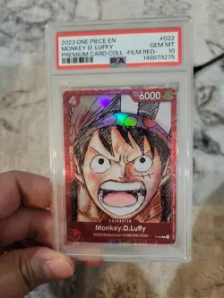 MONKEY D. LUFFY PSA 10 2023 PREMIUM CARD COLLECTION -ONE PIECE FILM RED- #022 - Image 1