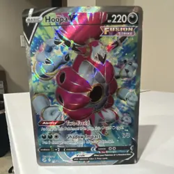 Pokemon Hoopa V Full Art Ultra Rare Holo 253/264 Fusion Strike 220 HP TCG Card - Image 1