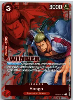 Hongo (Winner Pack 2025 Vol. 2) OP09-011 One Piece Promotion Cards One Piece NM - Image 1