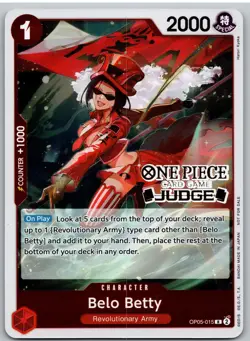 Belo Betty (Judge Pack Vol. 3) OP05-015 One Piece Promotion Cards One Piece NM - Image 1