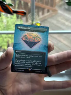 Chaos Emerald (7036) Blue Foil - Lotus Petal - Sonic Secret Lair - Magic MTG - Image 1