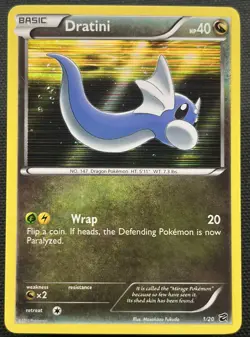 Dratini 1/20 Holo Rare Dragon Vault 2012 Nintendo Pokemon Card VLP-NM - Image 1