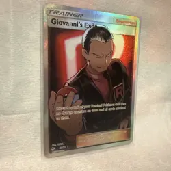 Pokemon Card Giovanni's Exile 67/68 Hidden Fates Full Art Trainer NM - Image 2