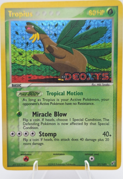 Pokemon Tropius EX Deoxys 27/107 Rare Reverse Holo Card 2005 English - Image 1