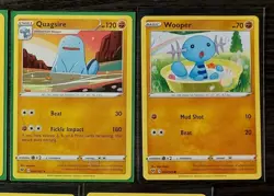 3x Quagsire 084/185 & 4x Wooper 083/185 Pokemon card Vivid Voltage NM - Image 2