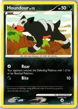 Pokemon Card - Houndour 103/146 Legends Awakened Common Lightly Played - Image 1