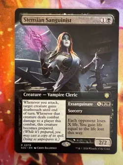 Magic (mtg): Stensian Sanguinist (Extended Art) Secrets of Strixhaven - Image 1