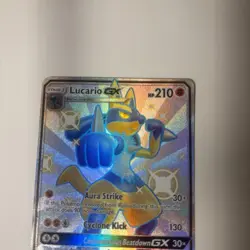 Lucario GX SV64/SV94 Hidden Fates Shiny Vault Shiny Holo Full Art 210 HP - Image 2