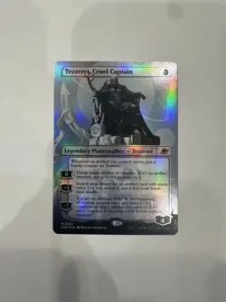 Tezzeret, Cruel Captain (Borderless) Edge of Eternities Foil Card NM Condition - Image 1