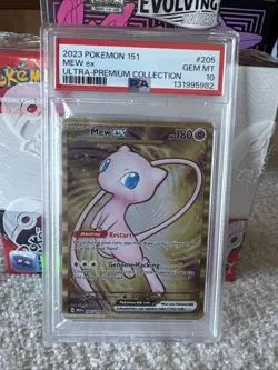 Pokemon 151 Mew ex Metal Promo 205/165 Hyper Rare Ultra Premium PSA 10 Gem Mint - Image 1
