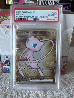 Pokemon 151 Mew ex Metal Promo 205/165 Hyper Rare Ultra Premium PSA 10 Gem Mint - Image 2