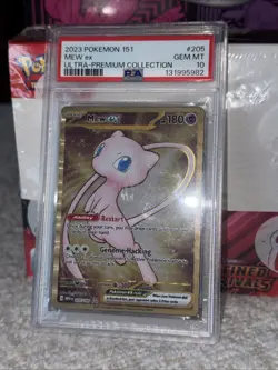 Pokemon 151 Mew ex Metal Promo 205/165 Hyper Rare Ultra Premium PSA 10 Gem Mint - Image 3