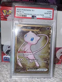 Pokemon 151 Mew ex Metal Promo 205/165 Hyper Rare Ultra Premium PSA 10 Gem Mint - Image 5