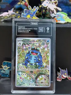 Pokemon Seismitoad Black Bolt 105 TAG grade 9 - Image 1