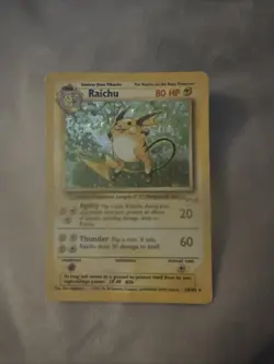 Raichu 14/102 – Base Set – 1999 Pokemon Damaged - Image 1