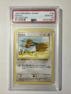 Pokemon PSA 10 1st Edition Doduo 048/102 Base Set (Shadowless) - Image 1