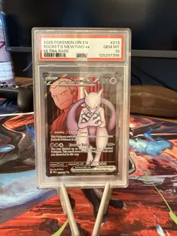 Team Rockets Mewtwo EX 213/182 Destined Rivals PSA 10 Pokemon TCG - Image 1