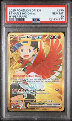 Ethans Ho-oh ex 239 Destined Rivals Holo Hyper Rare PSA 10 Pokemon - Image 1