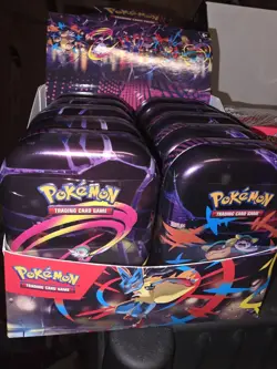 Pokemon TCG Mega Evolution - Mega Heroes Mini Tin - Display of 10 - Image 2