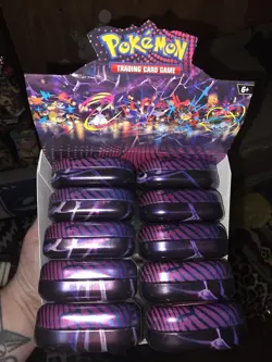 Pokemon TCG Mega Evolution - Mega Heroes Mini Tin - Display of 10 - Image 3
