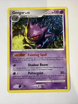 Gengar Pokemon 18/100 Stormfront Regular Rare LP - Image 2
