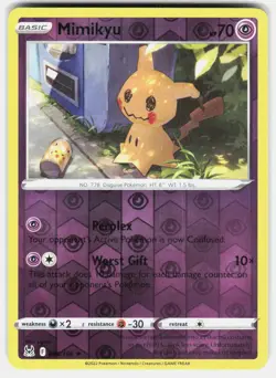 Mimikyu 080/196 Rare Lost Origin Pokemon Reverse Holo Near Mint - Image 2