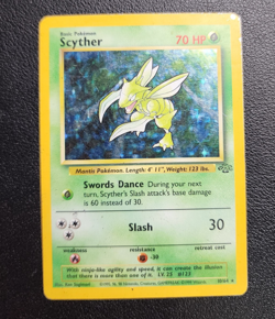 Pokemon Scyther Jungle Holo Rare Unlimited 10/64 1999 English - Image 3