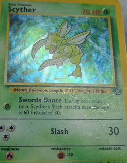 Pokemon Scyther Jungle Holo Rare Unlimited 10/64 1999 English - Image 5