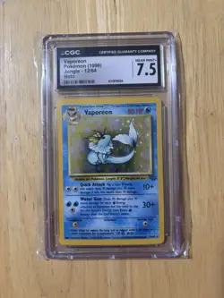 1999 Pokemon Jungle #12 Vaporeon Holo CGC 7.5 NM+ - Image 1