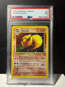 PSA 7 Flareon Holo Rare #3 1999 Pokemon Jungle 141433247 - Image 1