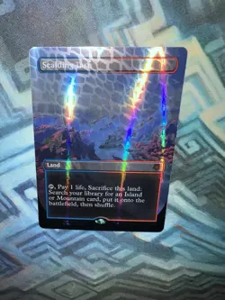 MTG Borderless Dragonscale Foil Scalding Tarn NM- Unplayed Special Guests Tarkir - Image 2