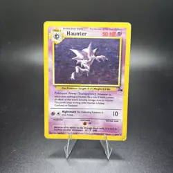 Pokemon TCG Haunter Fossil 6/62 Holo Unlimited Rare - HP/Damaged -c - Image 1