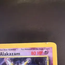 Pokemon TCG Alakazam 80 HP Base Set 1/102 Holo Rare Stage 2 1999 English - Image 2