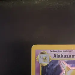 Pokemon TCG Alakazam 80 HP Base Set 1/102 Holo Rare Stage 2 1999 English - Image 3