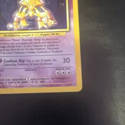 Pokemon TCG Alakazam 80 HP Base Set 1/102 Holo Rare Stage 2 1999 English - Image 5