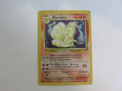 Pokemon Ninetales 12/102, Base Set Holo, MP - Image 1