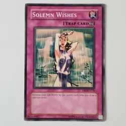 Solemn Wishes - DB1-EN174 - LP+ - Common - Unlimited - Yugioh - Image 1