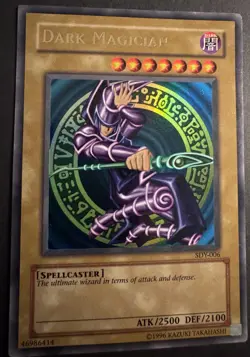 Yu-Gi-Oh Dark Magician SDY-006 Unlimited Ultra Rare Holo Strong Front Vintage - Image 1