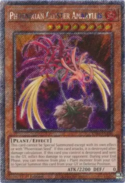 Yugioh! Phoenixian Cluster Amaryllis - RA04-EN136 - Platinum Secret Rare - 1st E - Image 1