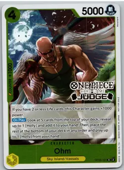 Ohm (Judge Pack Vol. 4) OP05-101 Rare One Piece Promotion Cards One Piece NM - Image 1