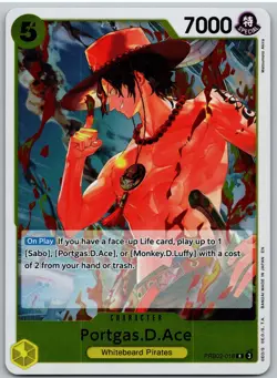 Portgas.D.Ace PRB02-018 Rare Premium Booster -The Best- Vol. 2 One Piece NM - Image 1