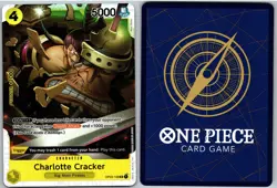 Charlotte Cracker OP03-108 Super Rare Pillars of Strength One Piece NM - Image 3