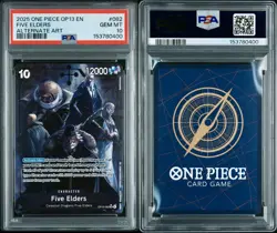 ONE PIECE FIVE ELDERS 2025 OP13-CARRYING ON HIS WILL #082 ALTERNATE ART PSA 10 - Image 3